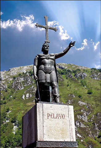 Pelayo funda el reino de Asturias
