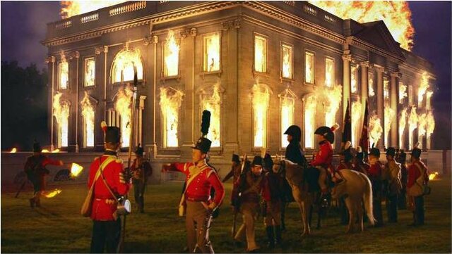 English Forces Burn the White House