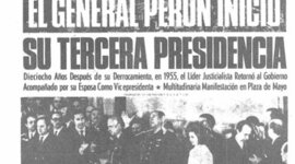 Timeline: Presidencias Argentinas desde 1973 hasta 1976
