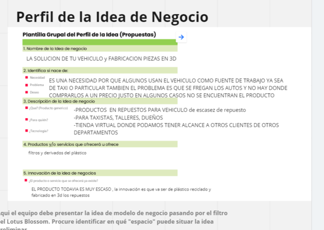 Perfil de negocio