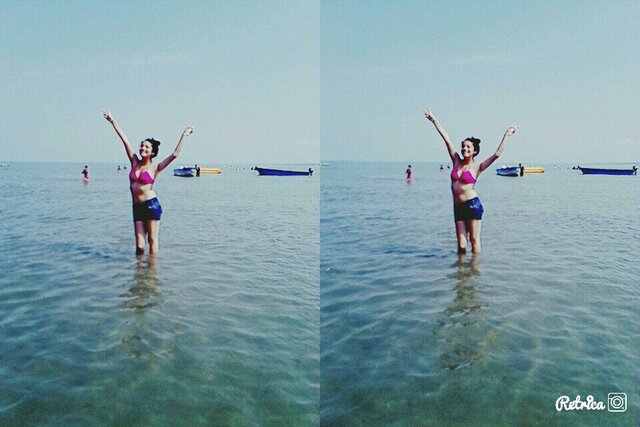 Conocí el mar por primera vez.