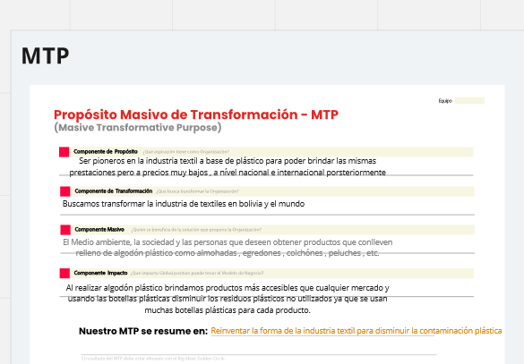 Propósito Masivo de Transformación