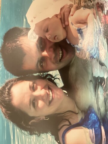 First swimming lesson