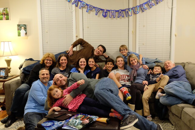 Hannukah with my family