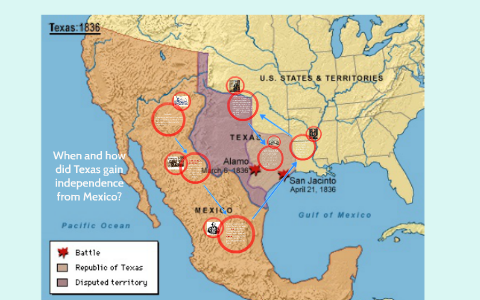 Texas Gains Independence from Mexico