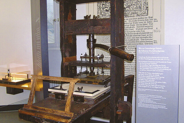 Primera imprenta instalada en Canadá