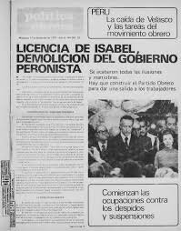 Licencia  de Isabel  Martinez de Perón