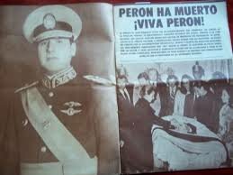 Fallecimiento de Juan Domingo Peron