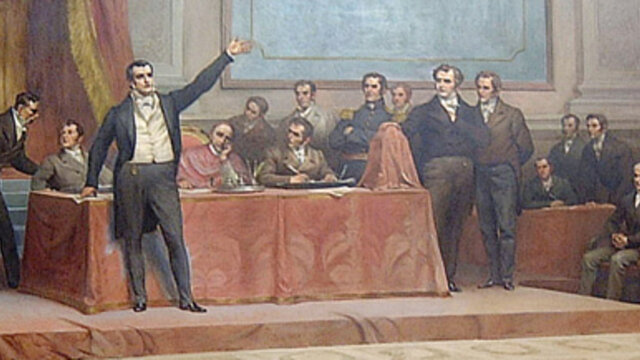 1822 – Aprovação da primeira Constituição Liberal