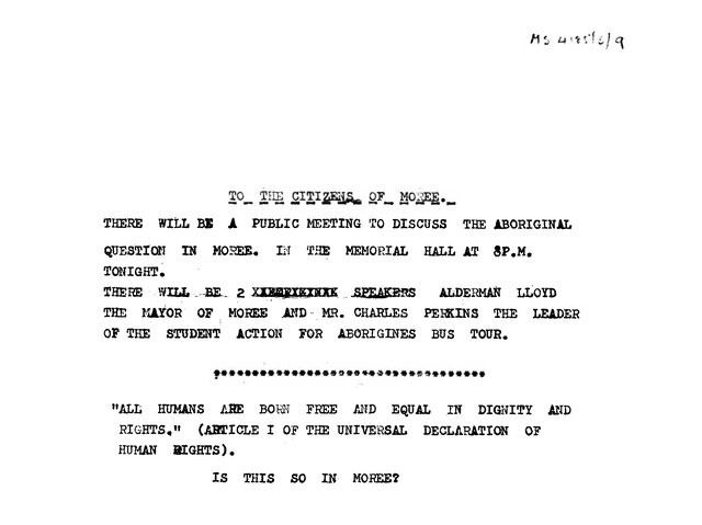 Moree Memorial Hall Meeting