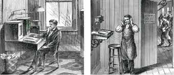 Instalação da 1ª central telefónica