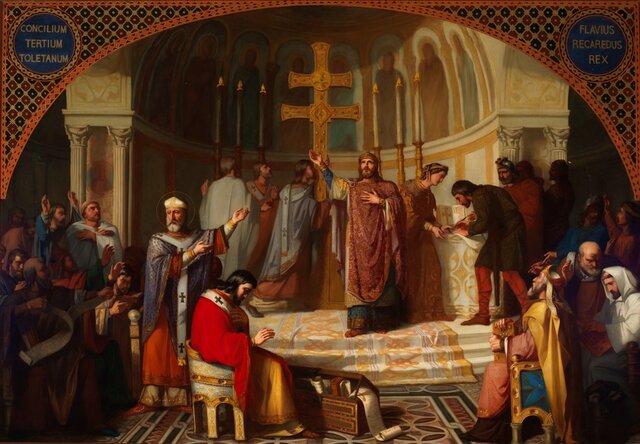 III Concilio de Toledo en el reinado de Recaredo.