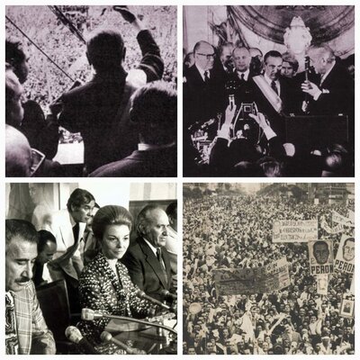 Timeline: PRESIDENCIA DE  CAMPORA, LASTIRI, JUAN DOMINGO PERÓN Y ESTELA DE PERÓN