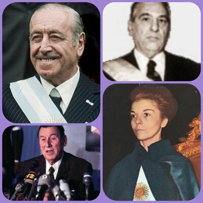 Timeline: PRESIDENCIAS DE CAMPORA, LASTIRI, JUAN PERÓN Y ESTELA DE PERÓN.