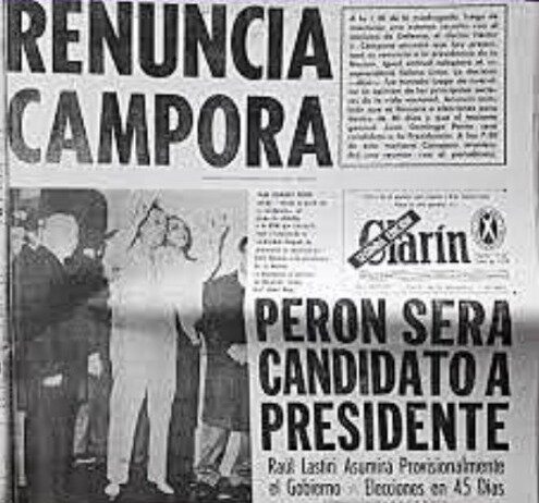RENUNCIA DE CAMPORA