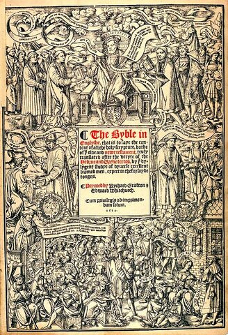 Great Bible went into mass production