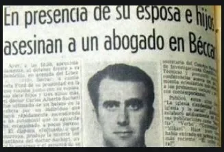 ASESINATO DEL DOCTOR CARLOS ALBERTO SACHERI