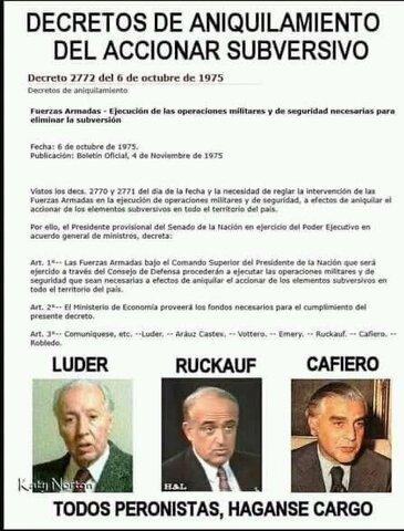 Medidas en la Ausencia de Martínez de Perón