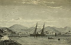 Santa Anna embarked in Veracruz on the Iturbide for exil