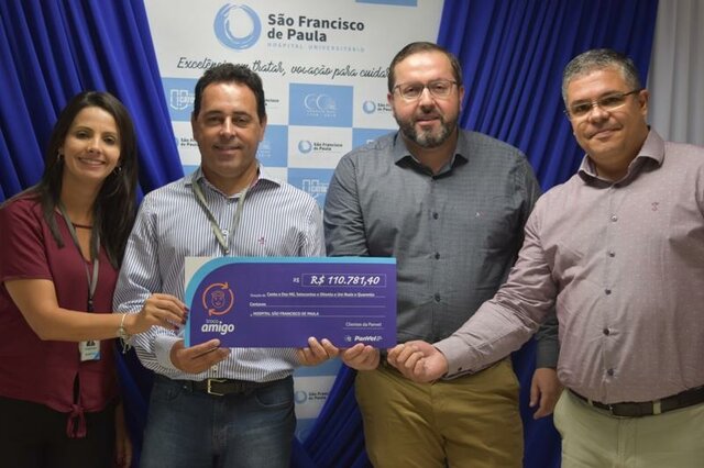 HU recebe doação do Troco Amigo Panvel arrecadado em 2018