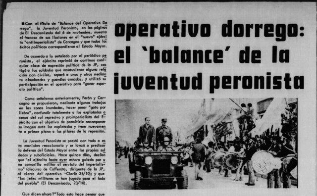 23 de Octubre de 1972 Operativo Dorrego