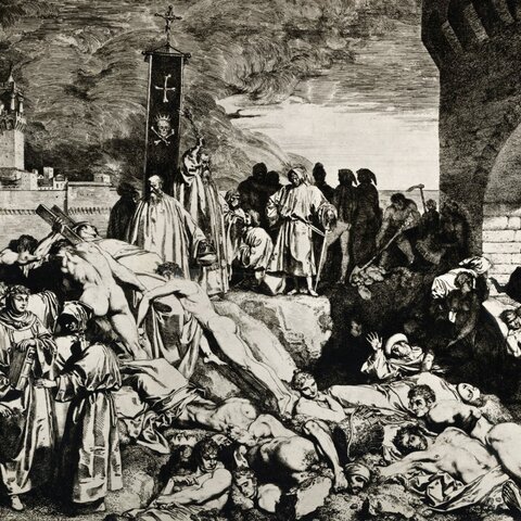 Black Death fades but leaves half of Europe Dead
