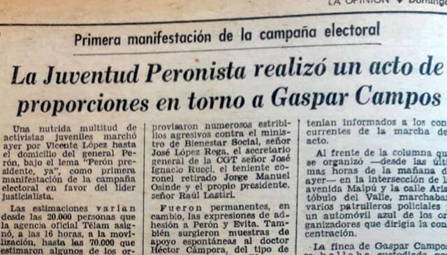 MOVILIZACION DE MONTONEROS