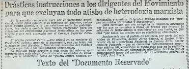 "Orden Reservada del 1° de octubre de 1973"