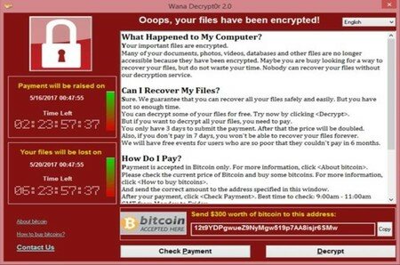 WannaCry afecta a más de 200.000 dispositivos, 99 países y multitud de empresas.