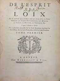 Publicació de l’Esperit de les lleis”. Montesquieu