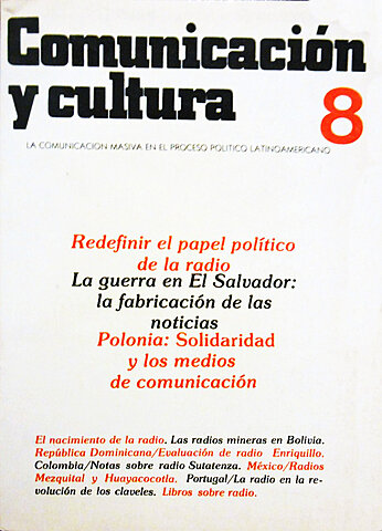 Deja de aparecer la revista Comunicación y Cultura