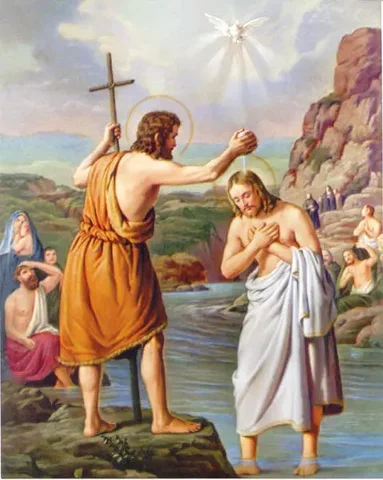 Cristianismo: Jesús es bautizado por Juan el Bautista y comienza su ministerio