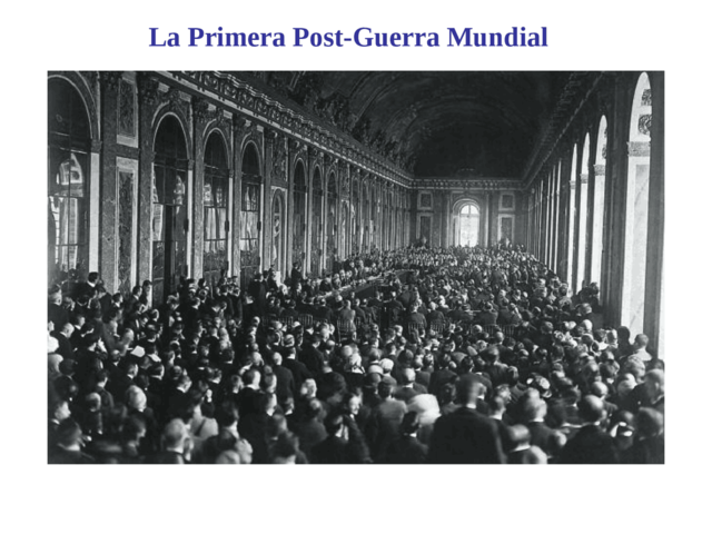 POST PRIMERA GUERRA MUNDIAL
