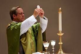 Eucharist during Mass