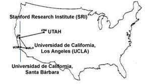 Conexión de las primeras computadoras entre 4 universidades estadounidenses