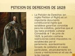 LA PETICIÓN DE DERECHOS