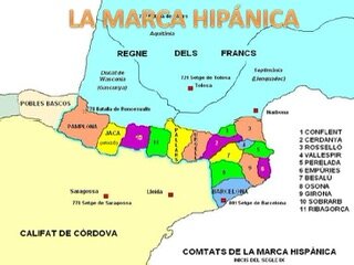 Carlomagno establece la Marca Hispánica
