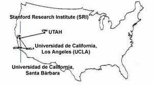 Conexión de las primeras computadoras entre 4 universidades estadounidenses