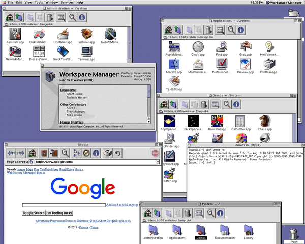 MAC OS X Server 1.0