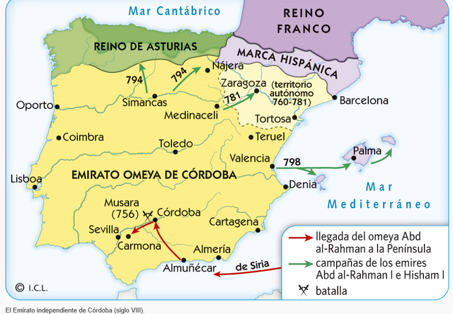 Abderramán I proclama el Emirato independiente de Córdoba