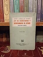 Ley de secretarias y departamentos de estado.
