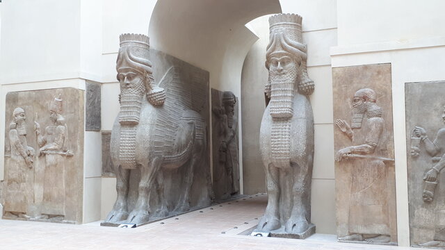 Mesopotamia: Decoración de la villa y del palacio del rey Sargón II en Dur-Sharrukin (Fortaleza de Sargón), actual Jorsabad”