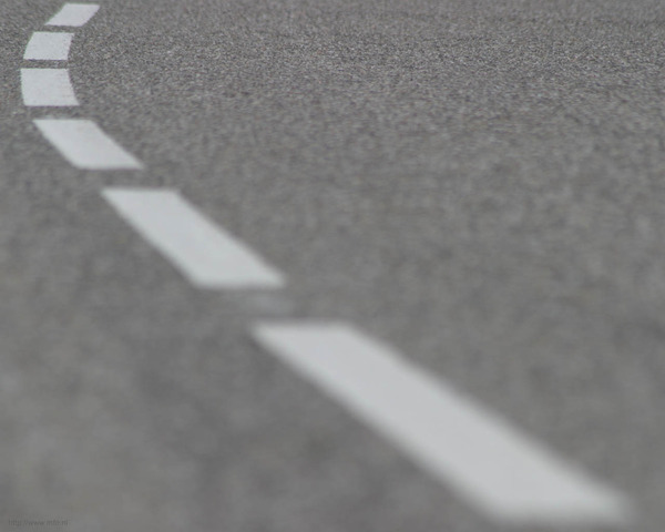 Eerste weg met asfalt