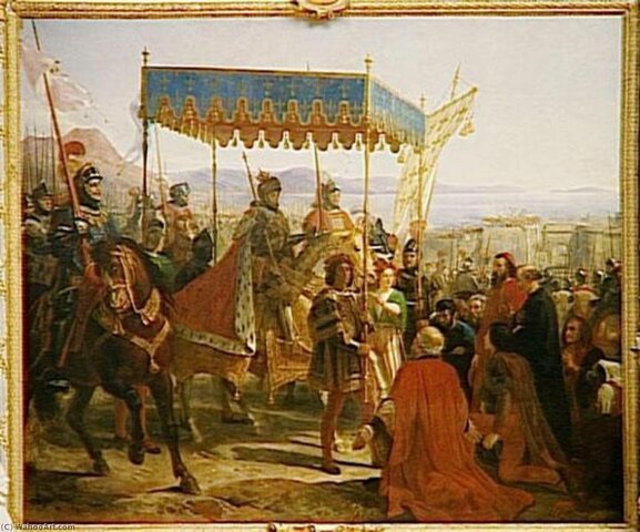 Carlos VII invade el Reino de Napoles