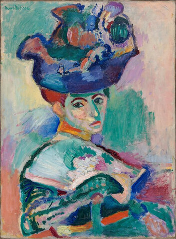 "Mujer con sombrero", de Henri Matisse