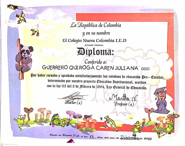 Mi graduación de pre- escolar