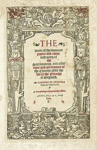 Publication of the Book of Common Prayer