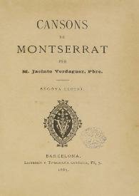 "Cançons de Montserrat"