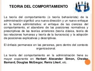 Administracion del comportamiento