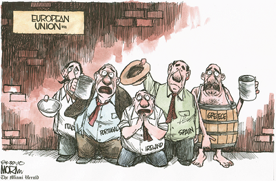 La crisis de los PIIGS europeos